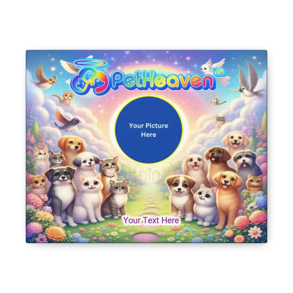 Heaven Paws Paradise canvas