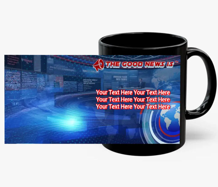 The Good News Is Black Mug 2