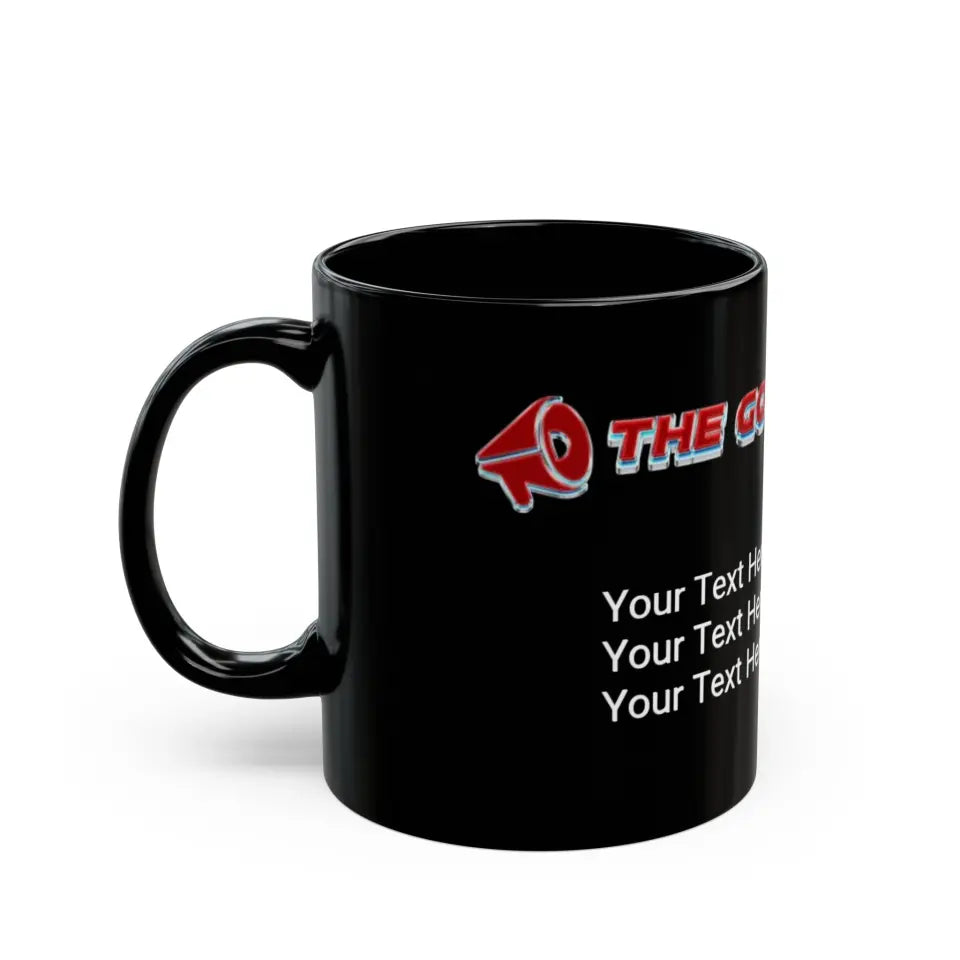 The Good News Is (logo) Black Mug