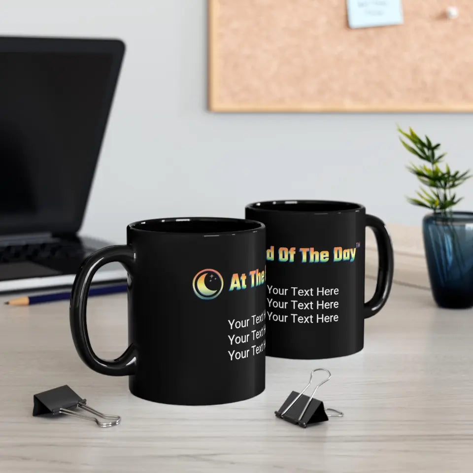 Black Coffee Mug