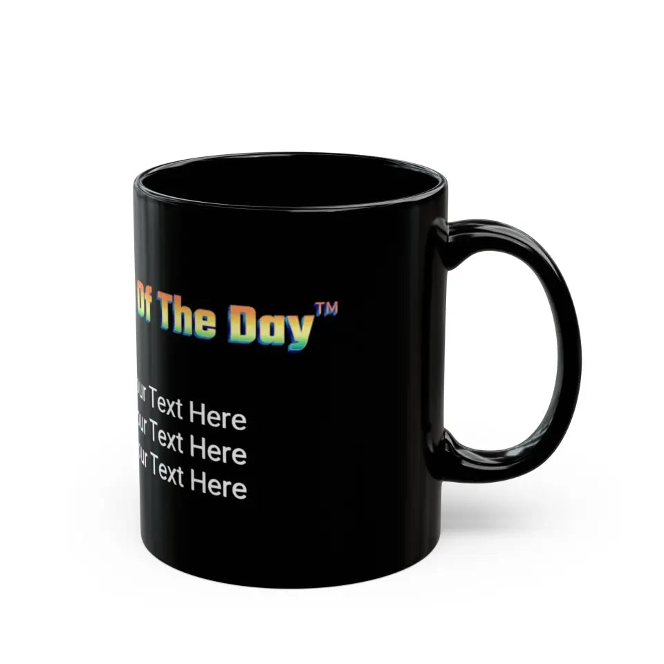 Black Coffee Mug